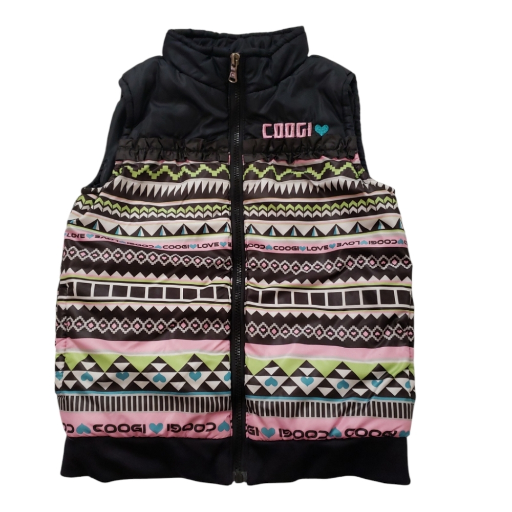 Coogi Girls Youth Zip Up Puffer Vest Size 4T